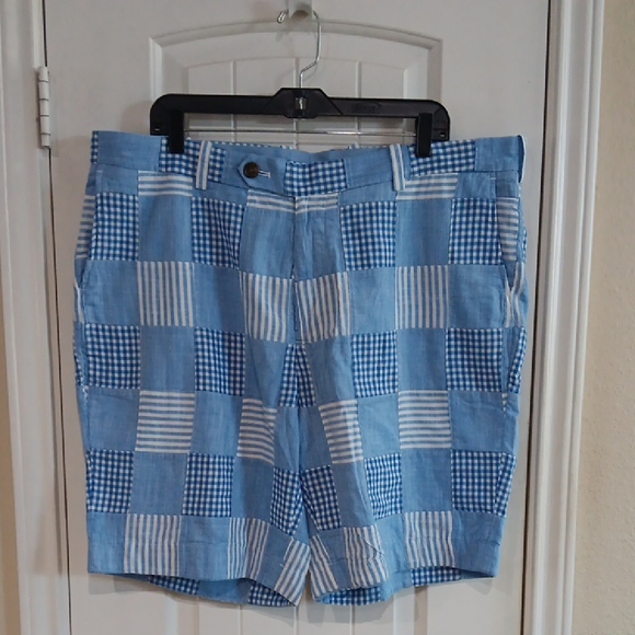 Brooks Brothers Checks & Stripes Patchwork Men Fkat Front...